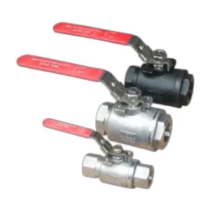 2PC 3000 PSI Stainless Steel Screwed Ball Valve