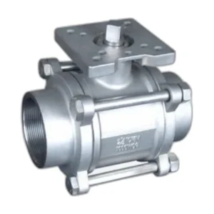 3PC Threaded Ball Valve with ISO5211 Mounting Pad