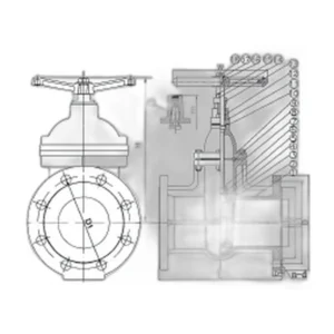 MG02 DIN3352 F5 PN10/PN16 Non-Rising Stem Metal Seat Gate Valve