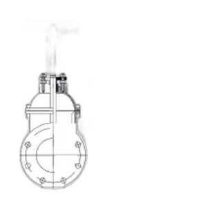MG08 BS3464 PN10/PN16 Rising Stem Metal Seat Gate Valve